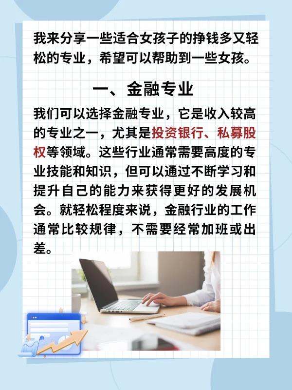 女生学什么专业赚钱(高薪潜力专业：女性职业选择指南)