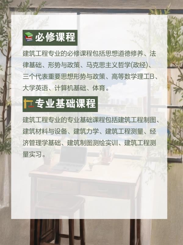 建筑工程施工专业学什么(建筑工程施工专业学习内容概览)